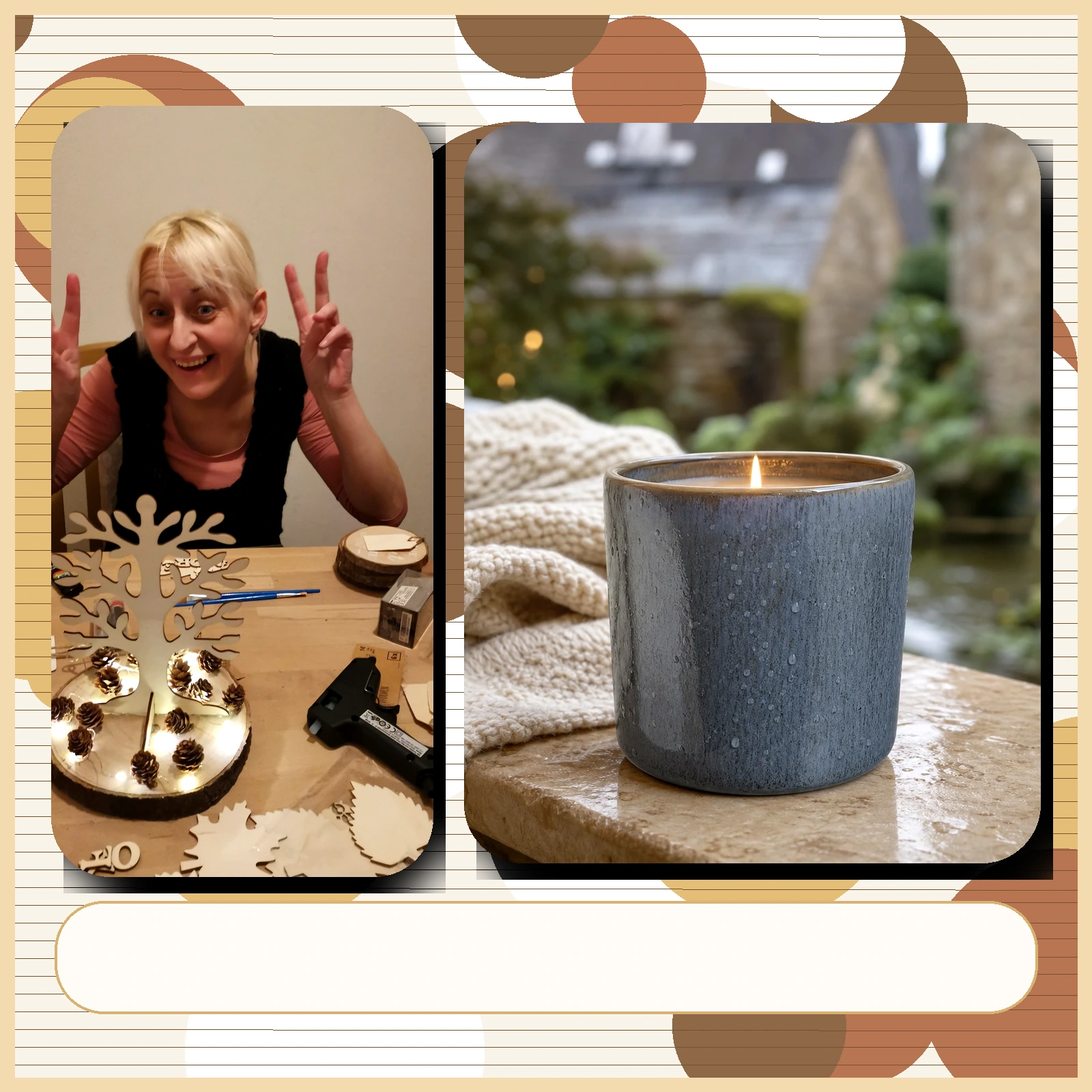 Cotswold Rain mit Anna und Kerzenbild