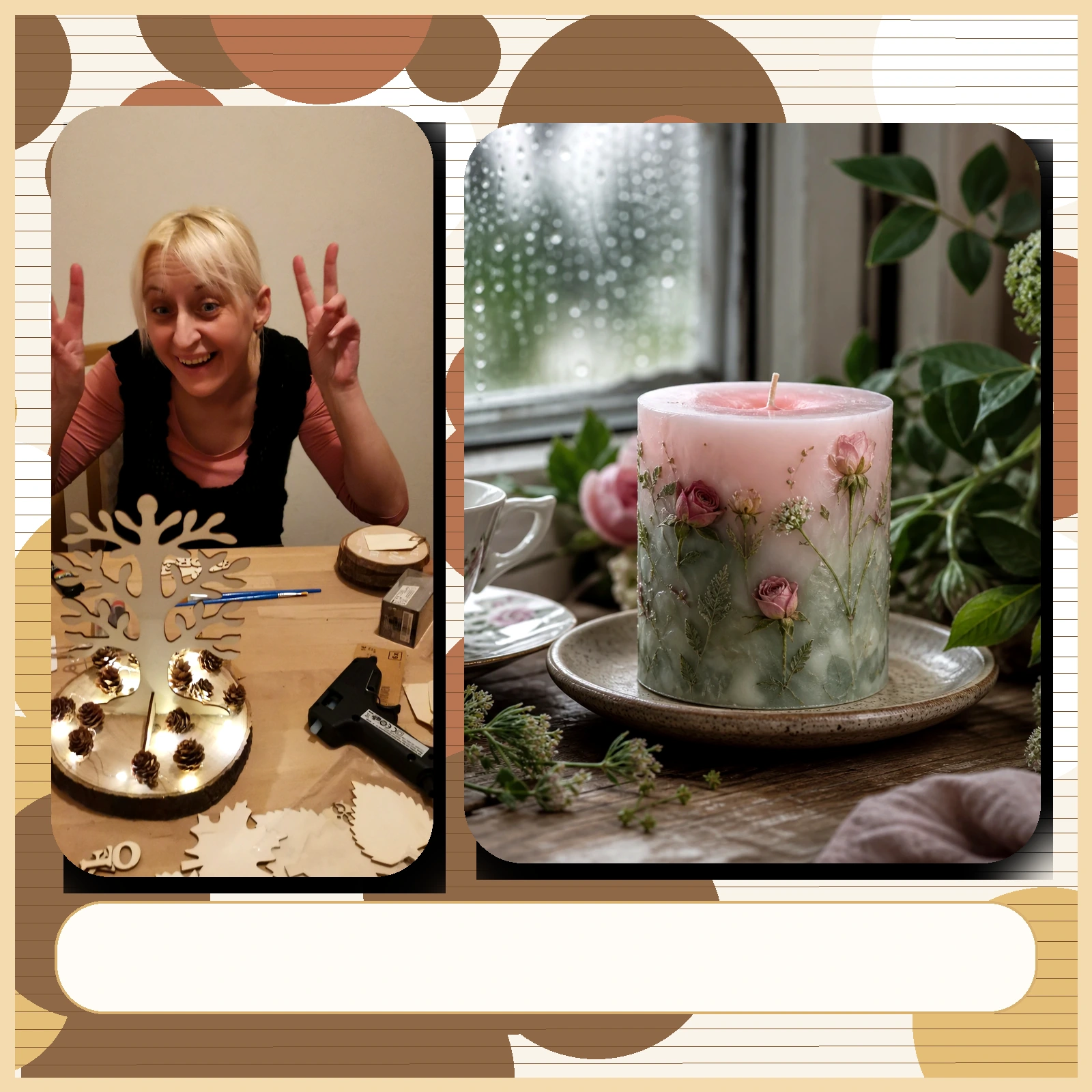English Garden mit Anna und Kerzenbild