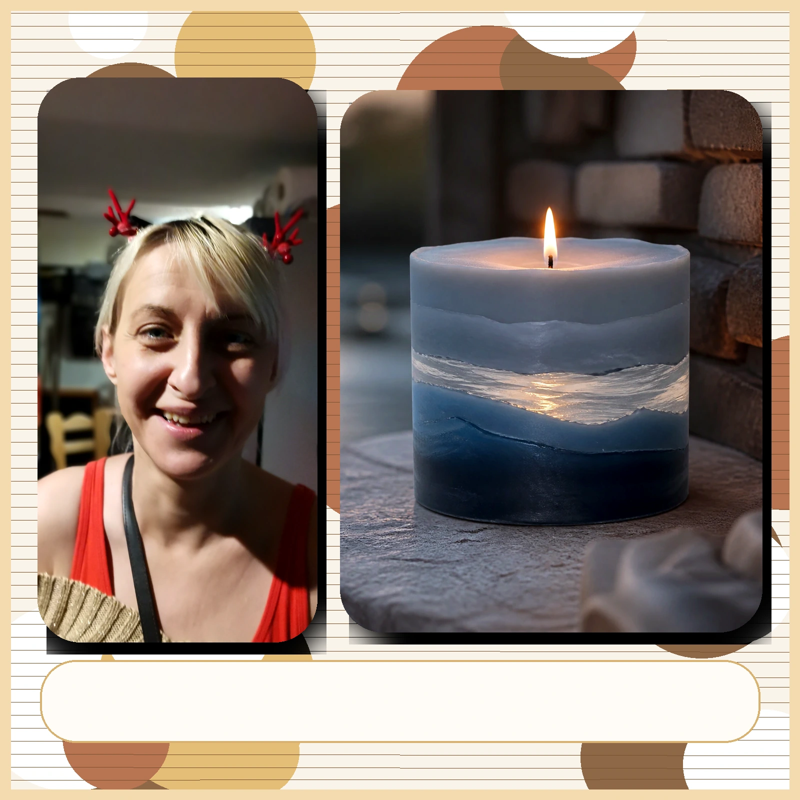 Flussfenster mit Anna und Kerzenbild