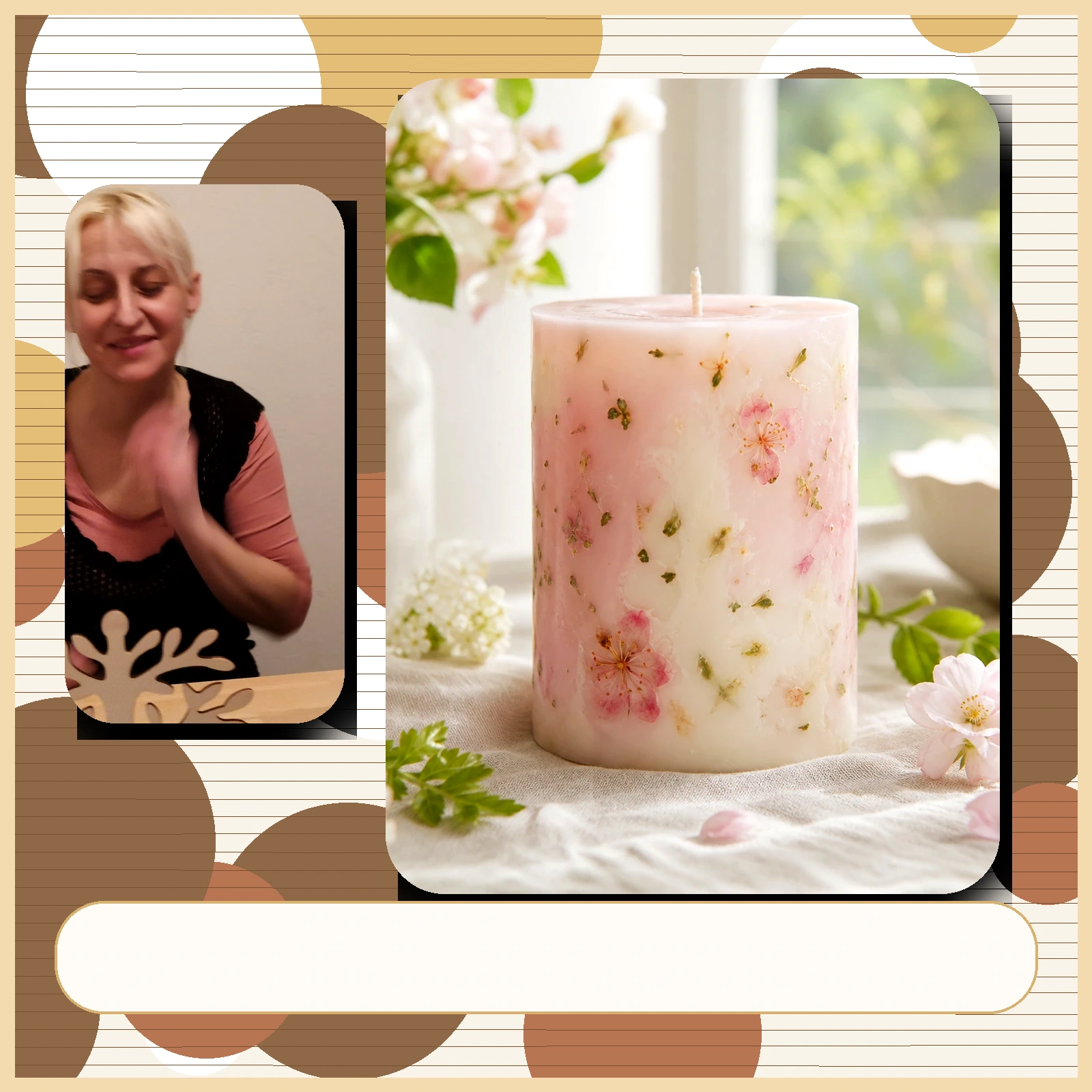Frühlingsblüte Kerzenbild 3