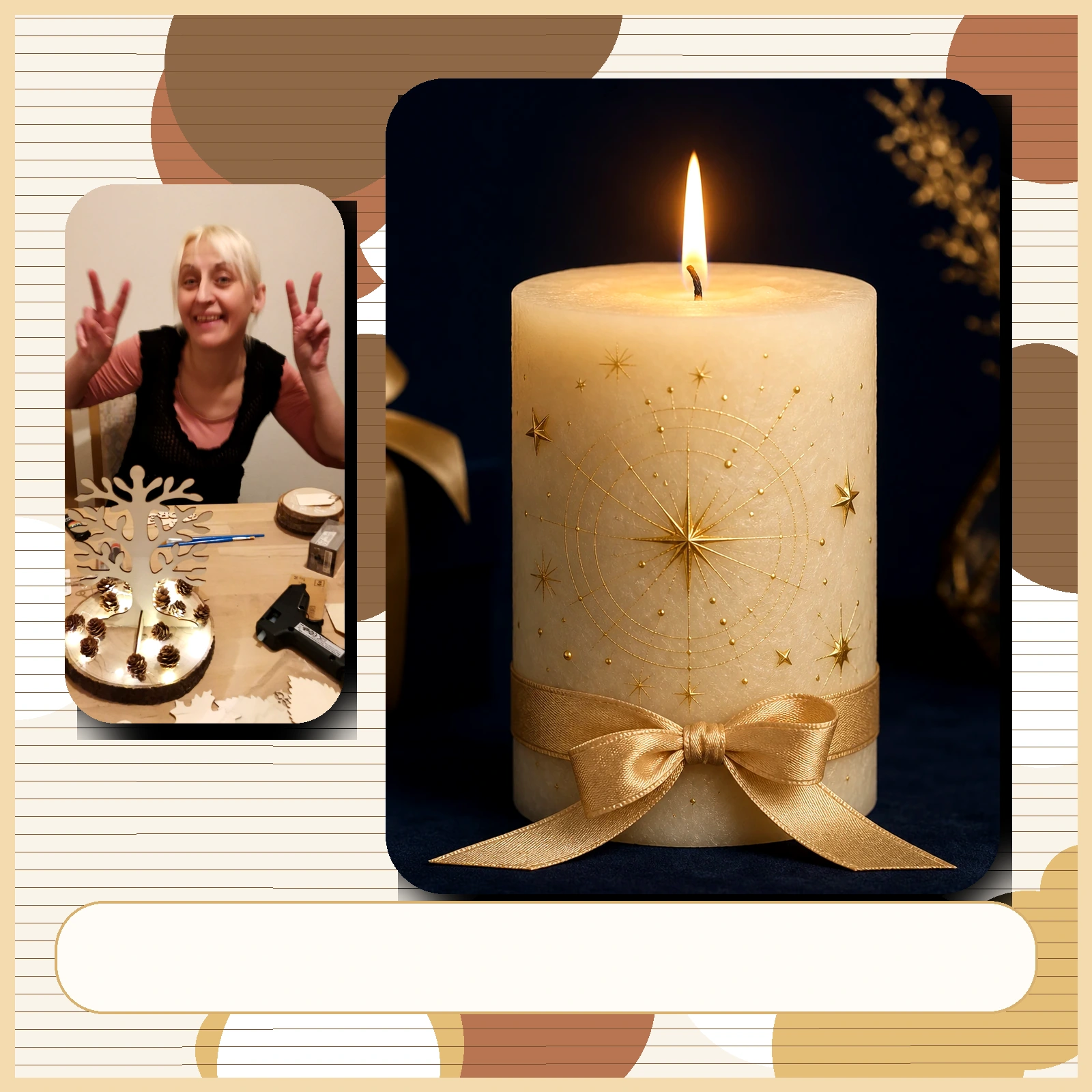 Geburtslicht Gold Kerzenbild 3