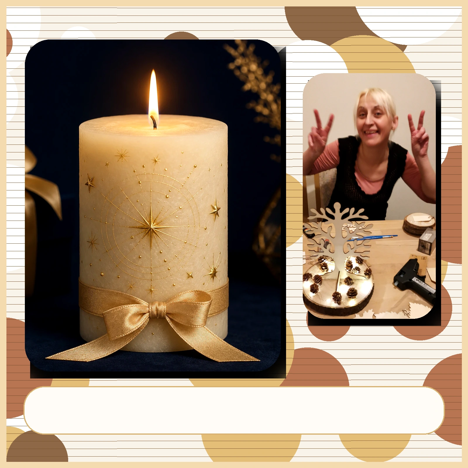 Geburtslicht Gold Kerzenbild 2