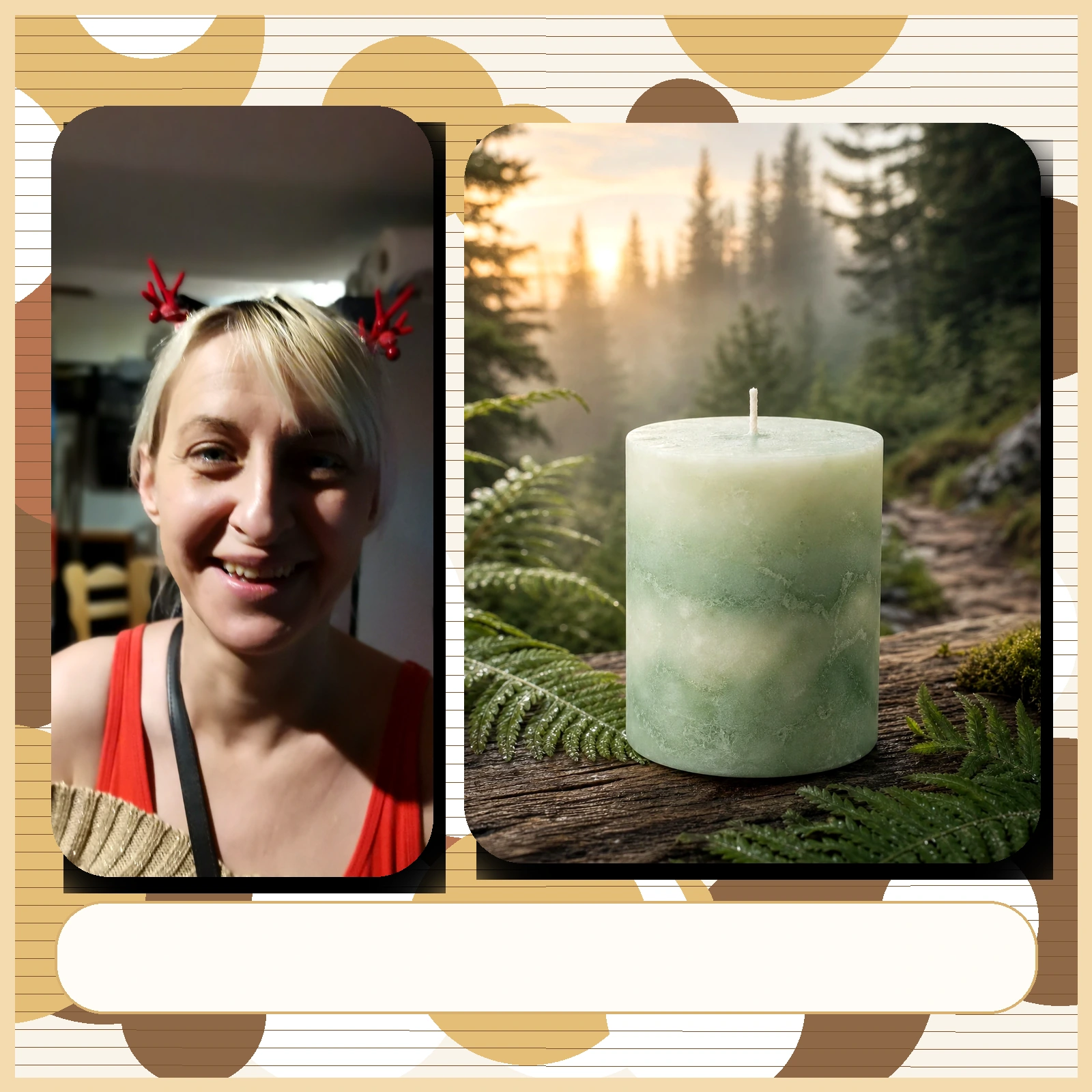 Rennsteig Morgen mit Anna und Kerzenbild