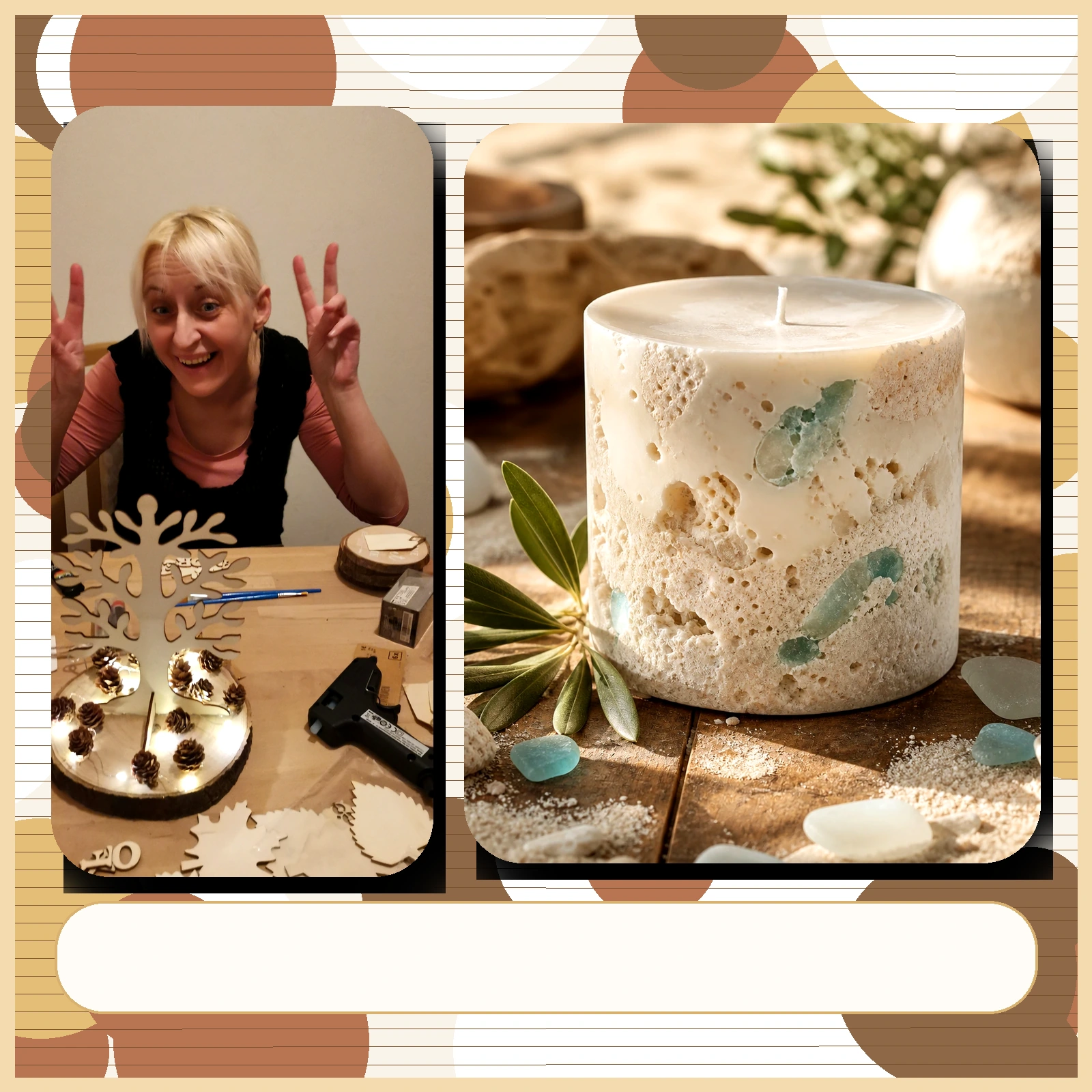 Sardinia Stone mit Anna und Kerzenbild