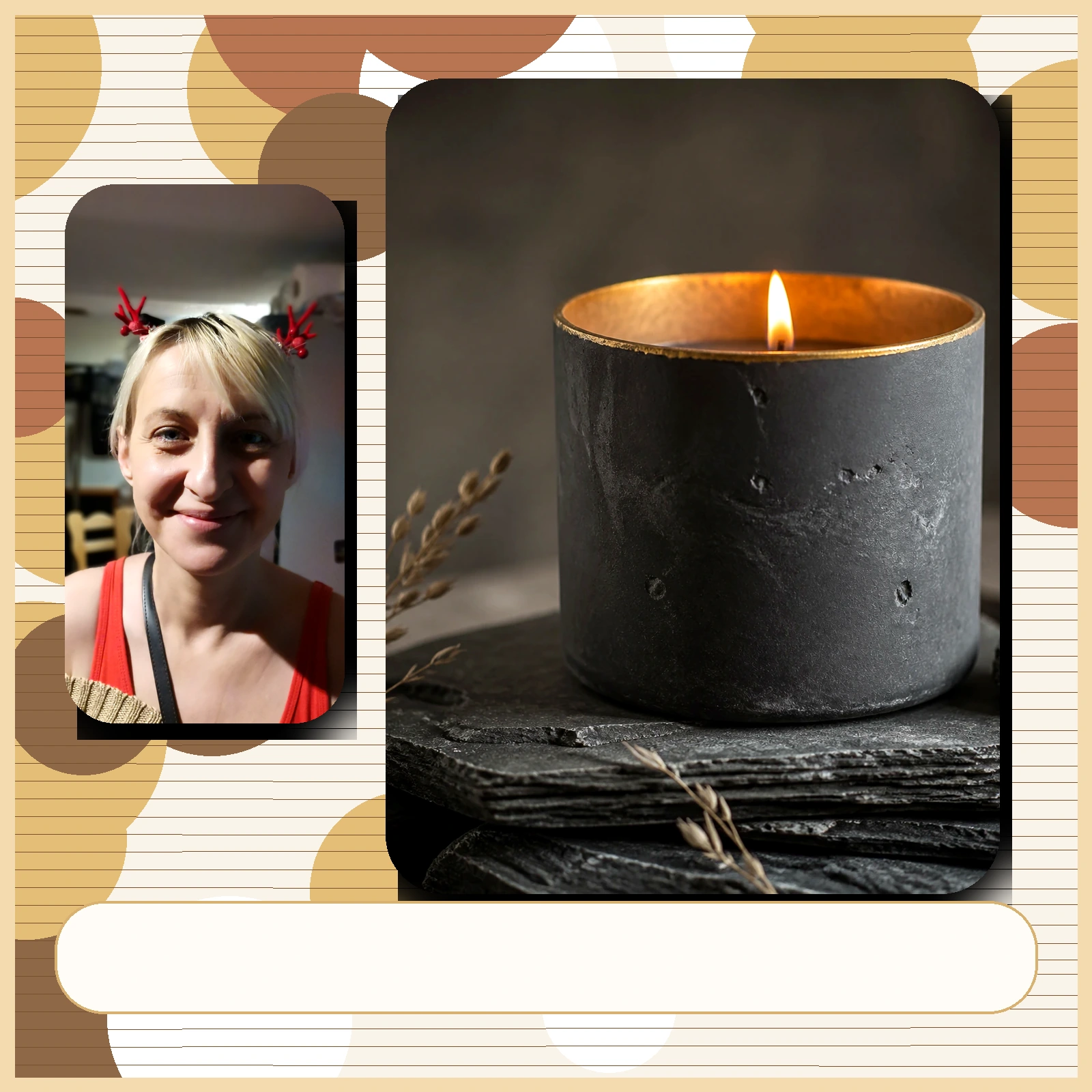 Schiefergold Kerzenbild 3
