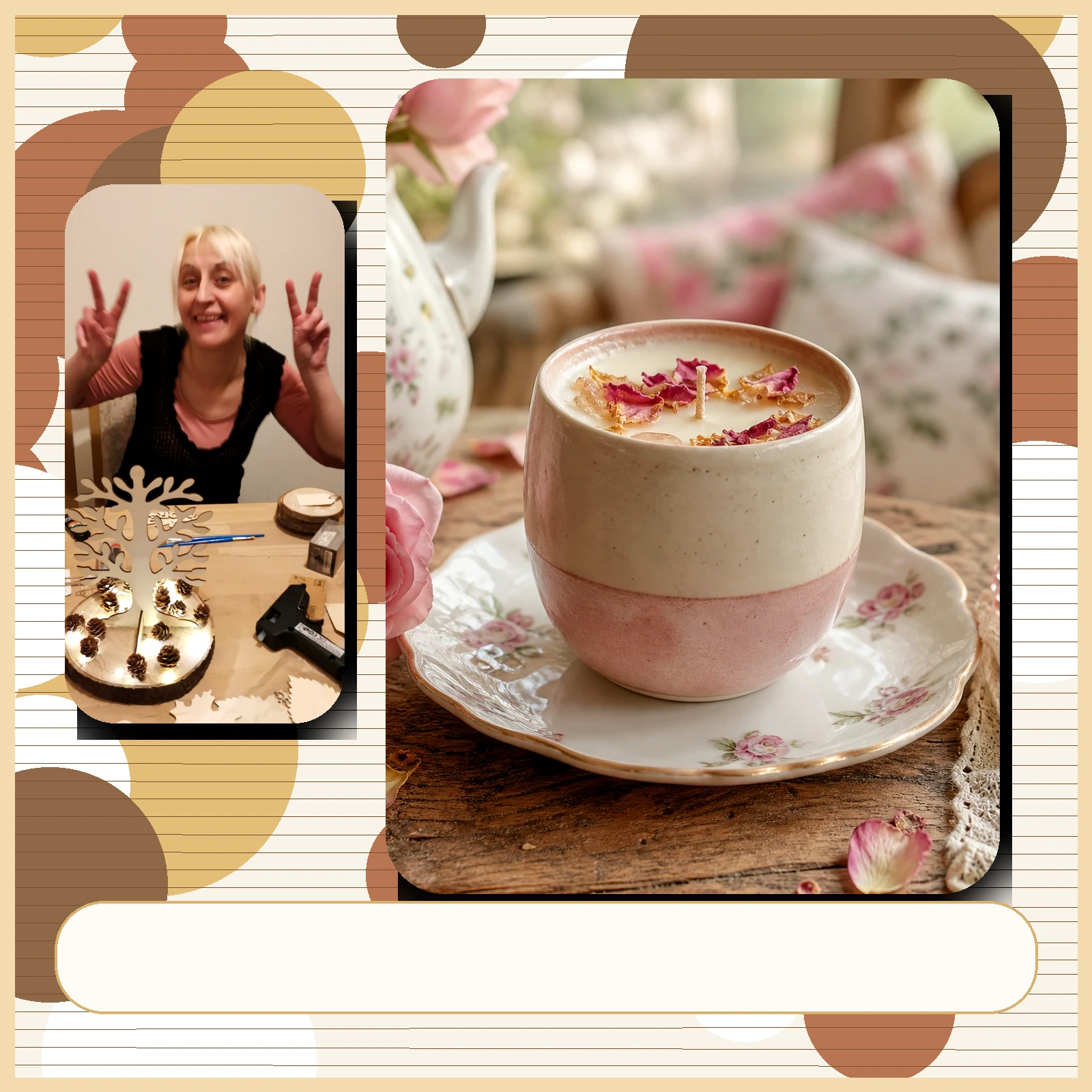 Tea Rose Cottage Kerzenbild 3