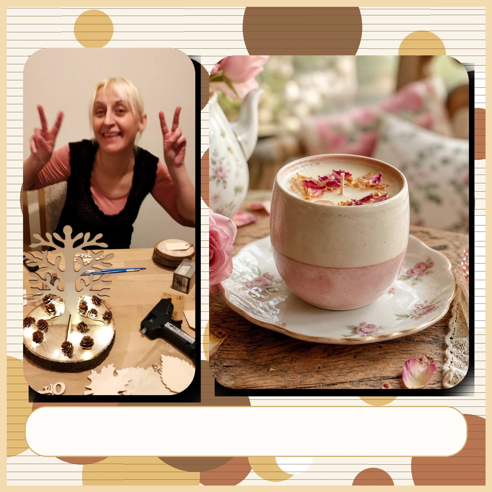 Tea Rose Cottage mit Anna und Kerzenbild