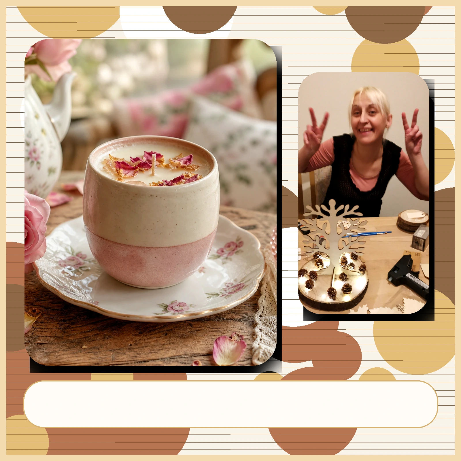 Tea Rose Cottage Kerzenbild 2